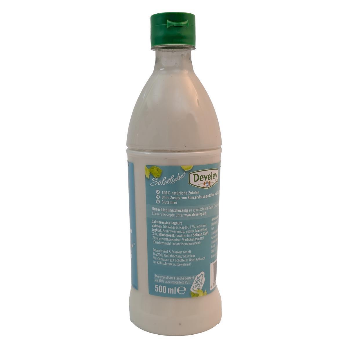 DEVELEY Cremiges Joghurt Salat-Dressing vegetarisch glutenfrei für Blattsalat 500ml DEVELEY Cremiges Joghurt Salat-Dressing vegetarisch glutenfrei für Blattsalat 500ml