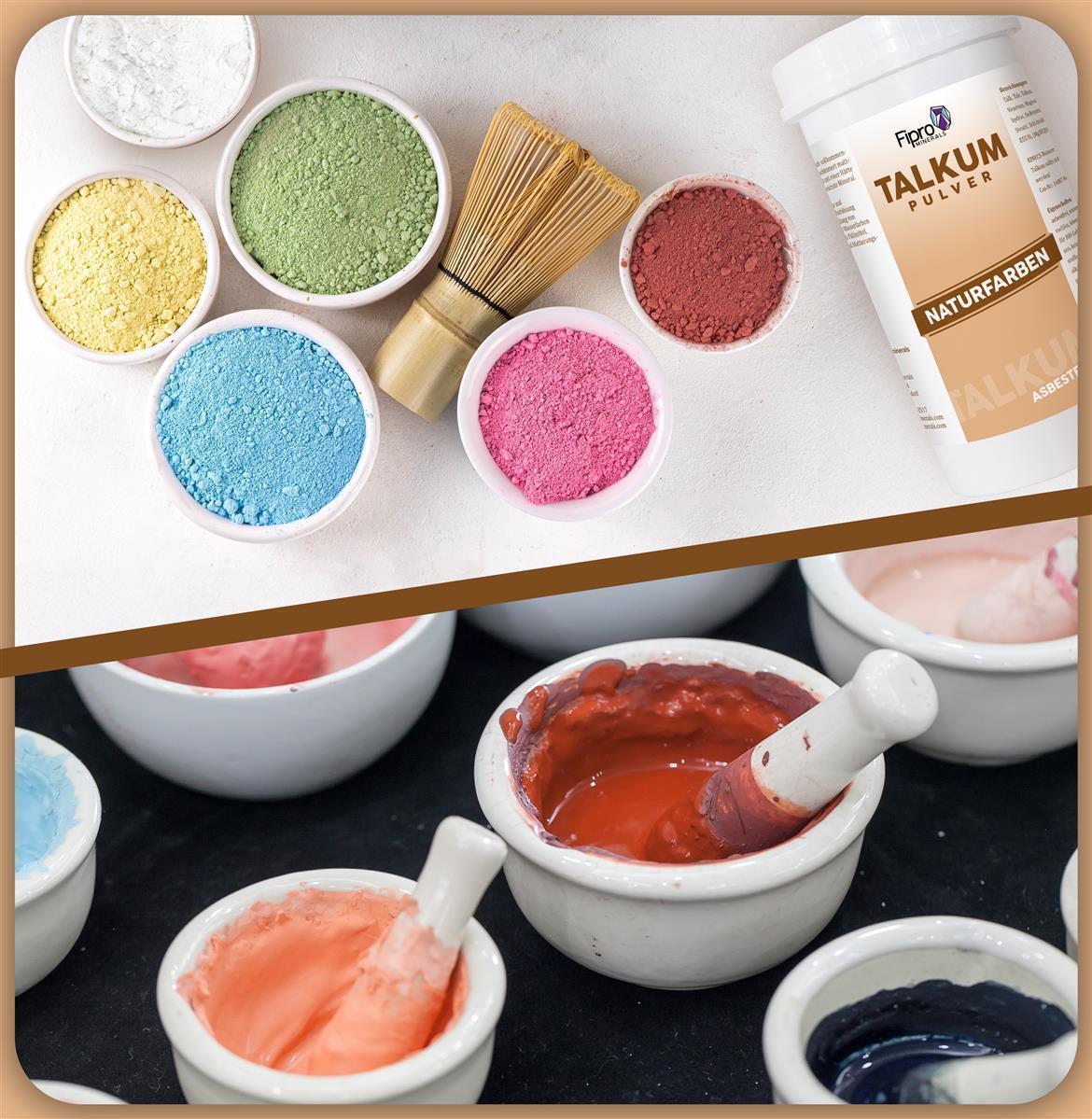 Talkum-Pulver für Farben 6x 1kg Eimer | Asbestfrei