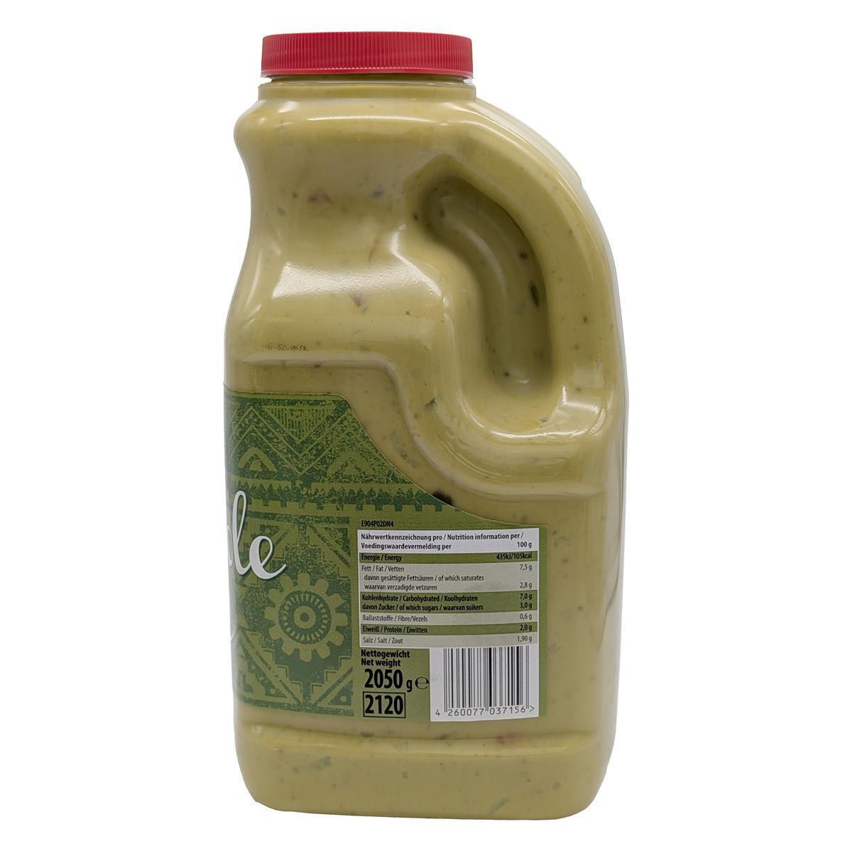 Guacamole-Soße guacamole-style-sauce Tex-Mex PRIBO 6x 2.4l Flasche
