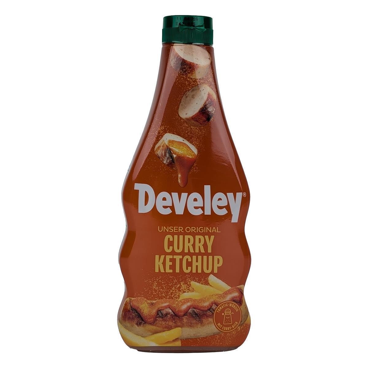 DEVELEY Original Curryketchup vegan mit 46%Tomatenmark würzig abgestimmt 500ml DEVELEY Original Curryketchup vegan mit 46%Tomatenmark würzig abgestimmt 8x 500ml