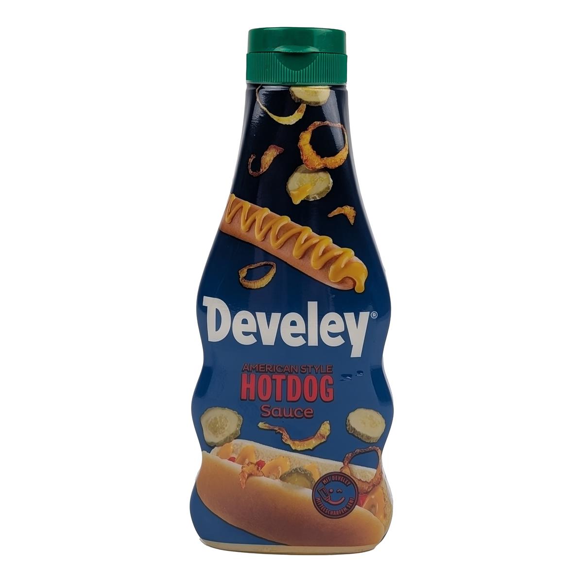 DEVELEY Hotdog Sauce American Style würzige Senfsauce vegan für Hot-Dogs Sandwiches 6x 250ml