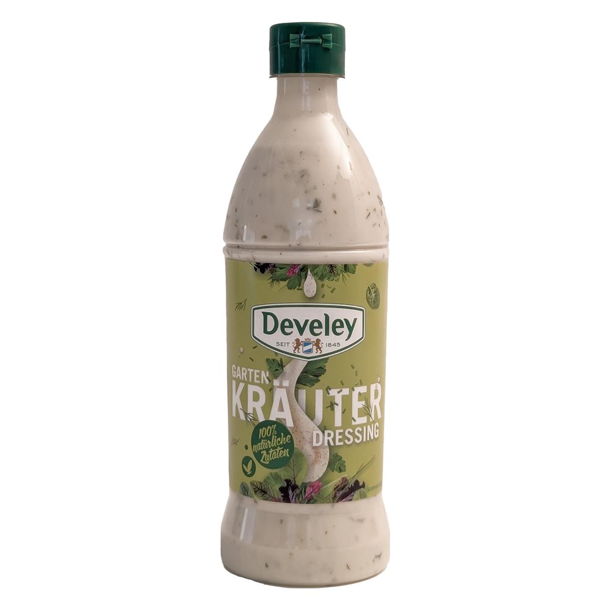DEVELEY Gartenkräuter Dressing cremiges Salatdressing vegetarisch glutenfrei 500ml DEVELEY Gartenkräuter Dressing cremiges Salatdressing vegetarisch glutenfrei 6x 500ml