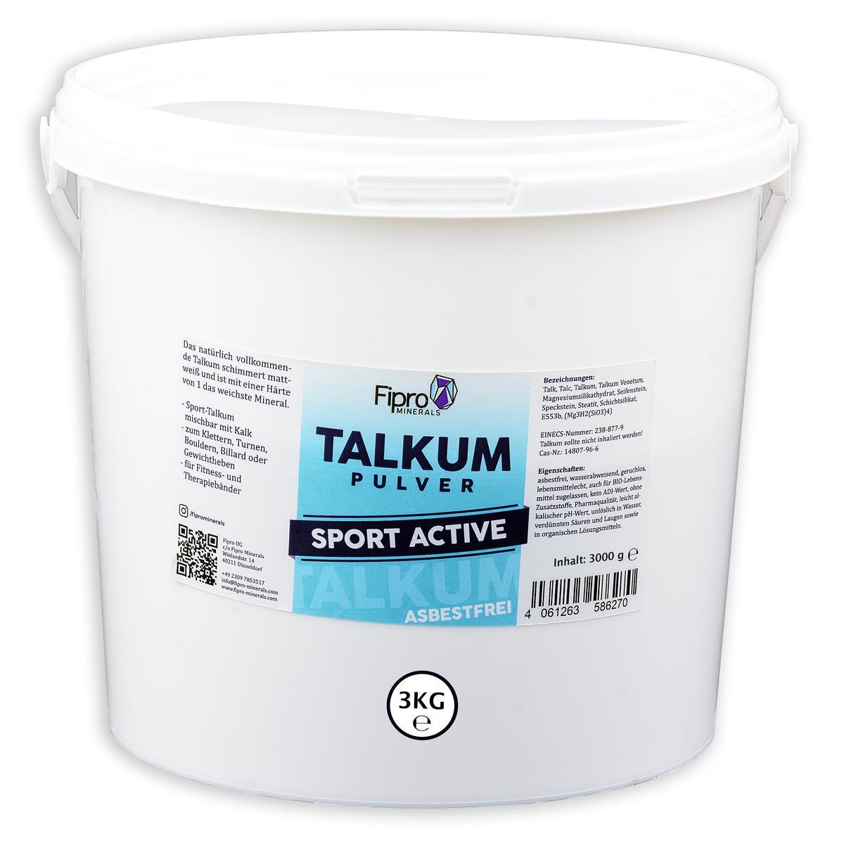 SPORT TALKUM-PUlVER 3kg Eimer asbestfrei Talkumpuder 100% Talk Talc Billard  SPORT TALKUM-PUlVER 6x 3kg Eimer asbestfrei Talkumpuder 100% Talk Talc Billard