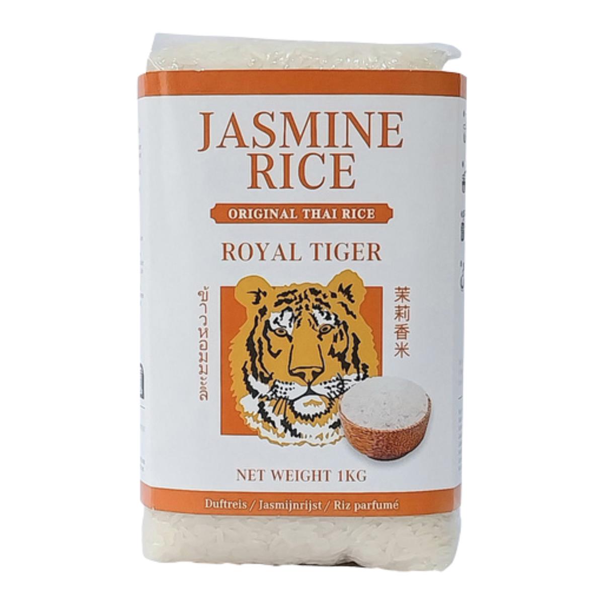 Royal Tiger Jasminreis Duftreis, 1kg, thailändischer Jasmin-Reis