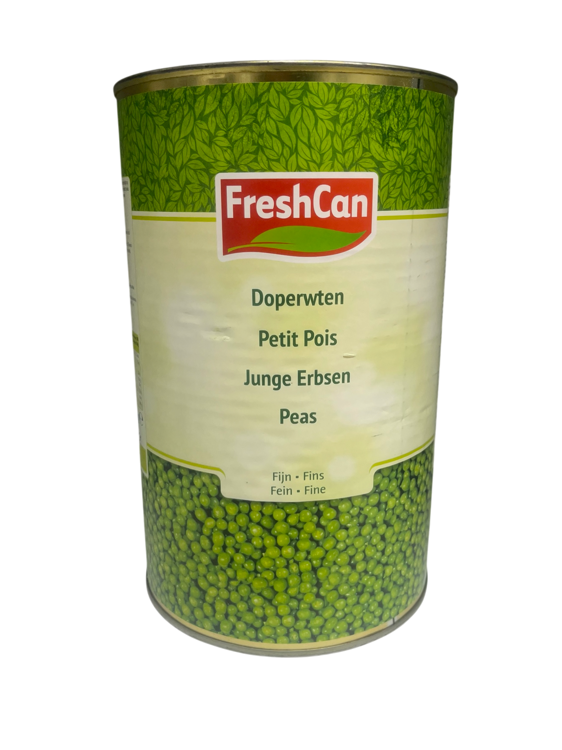 Fresh Can Grüne Erbsen Fein 6x 2,8kg laktosefrei, vegan, glutenfrei