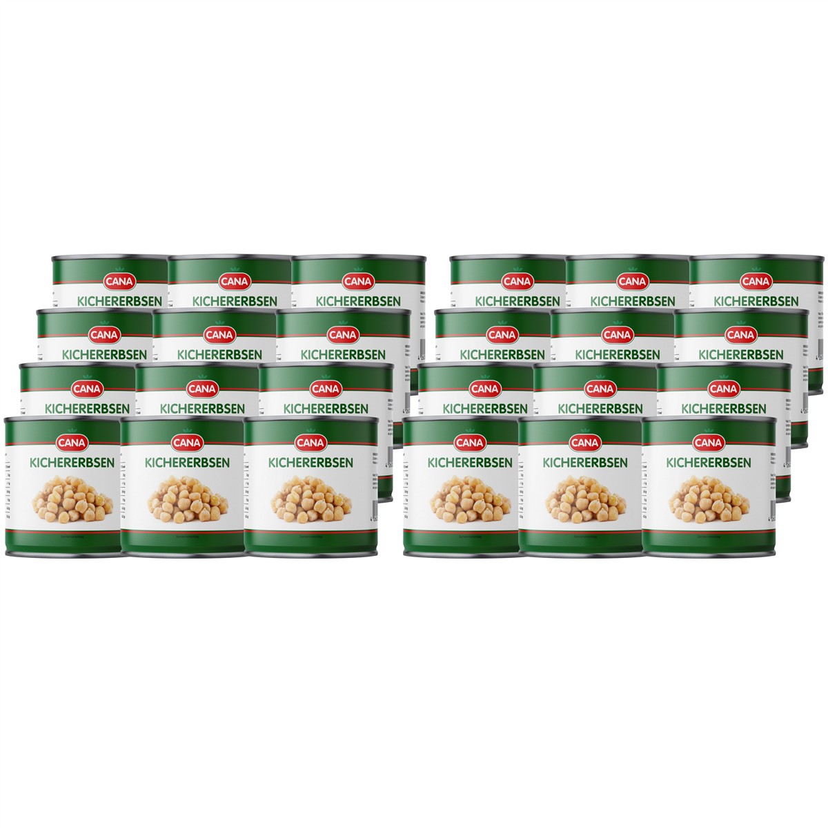 CANA Kichererbsen, 425ml, ohne Zusätze, vegan, gluten- & laktosefrei 24er