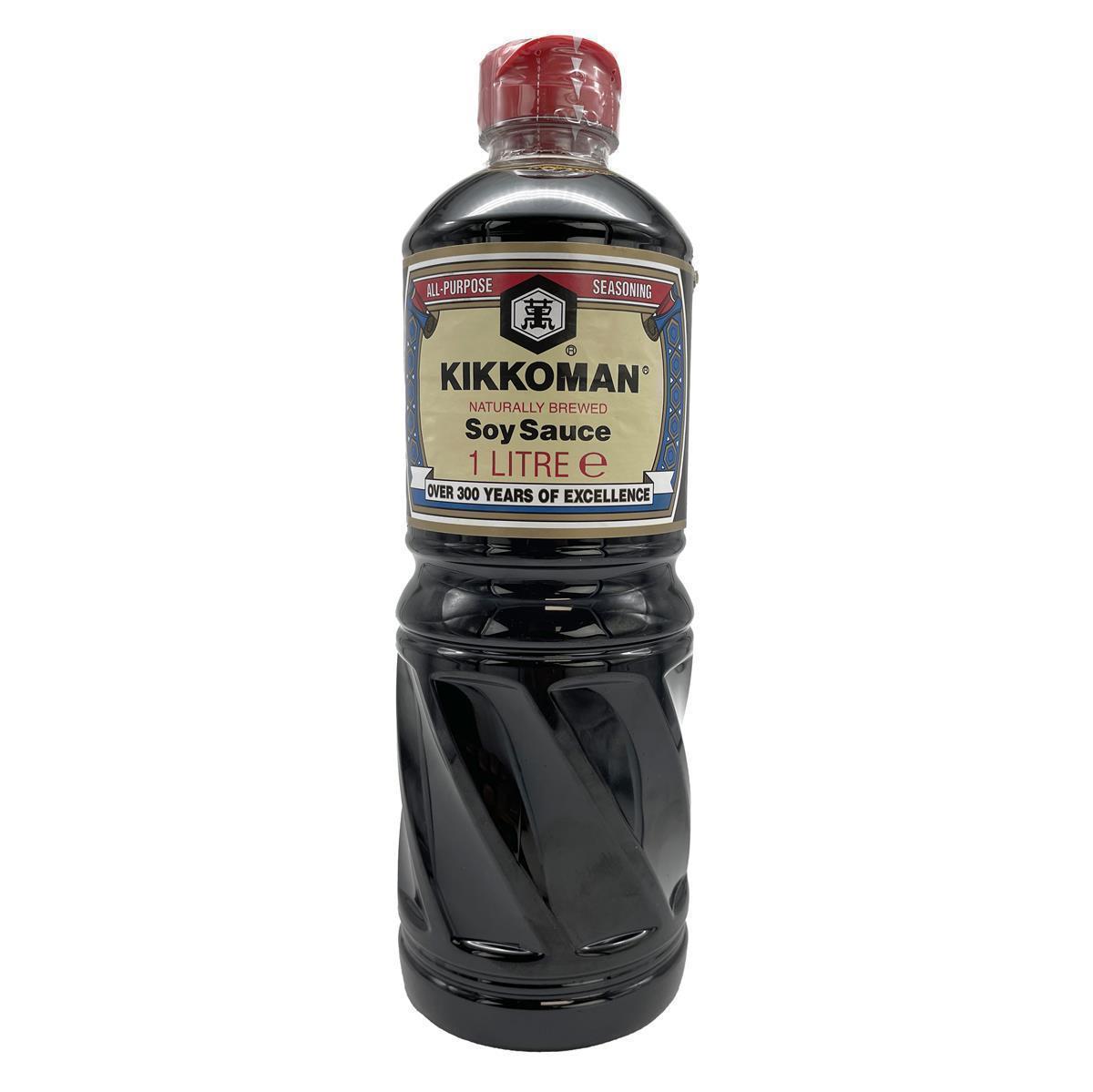 Sojasauce authentisch japanisch KIKKOMAN 1L in PET-Flasche Sojasauce authentisch japanisch KIKKOMAN 1L in PET-Flasche