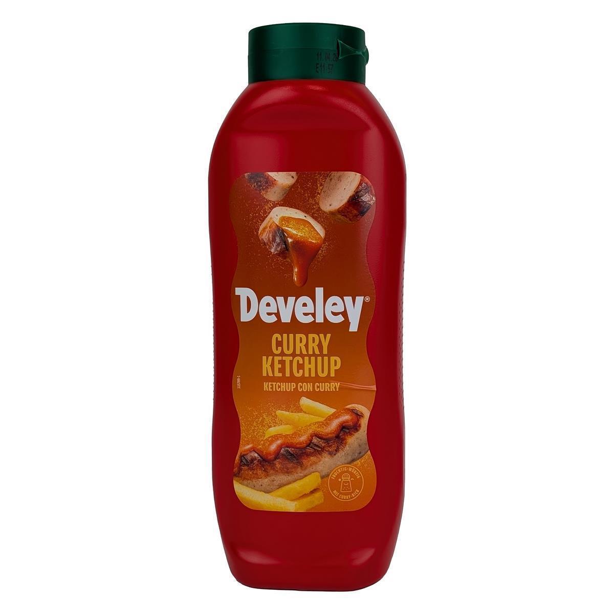 DEVELEY Curry-Ketchup mit 56 % Tomatenmark würzig abgestimmt 875ml DEVELEY Curry-Ketchup mit 56 % Tomatenmark würzig abgestimmt 875ml