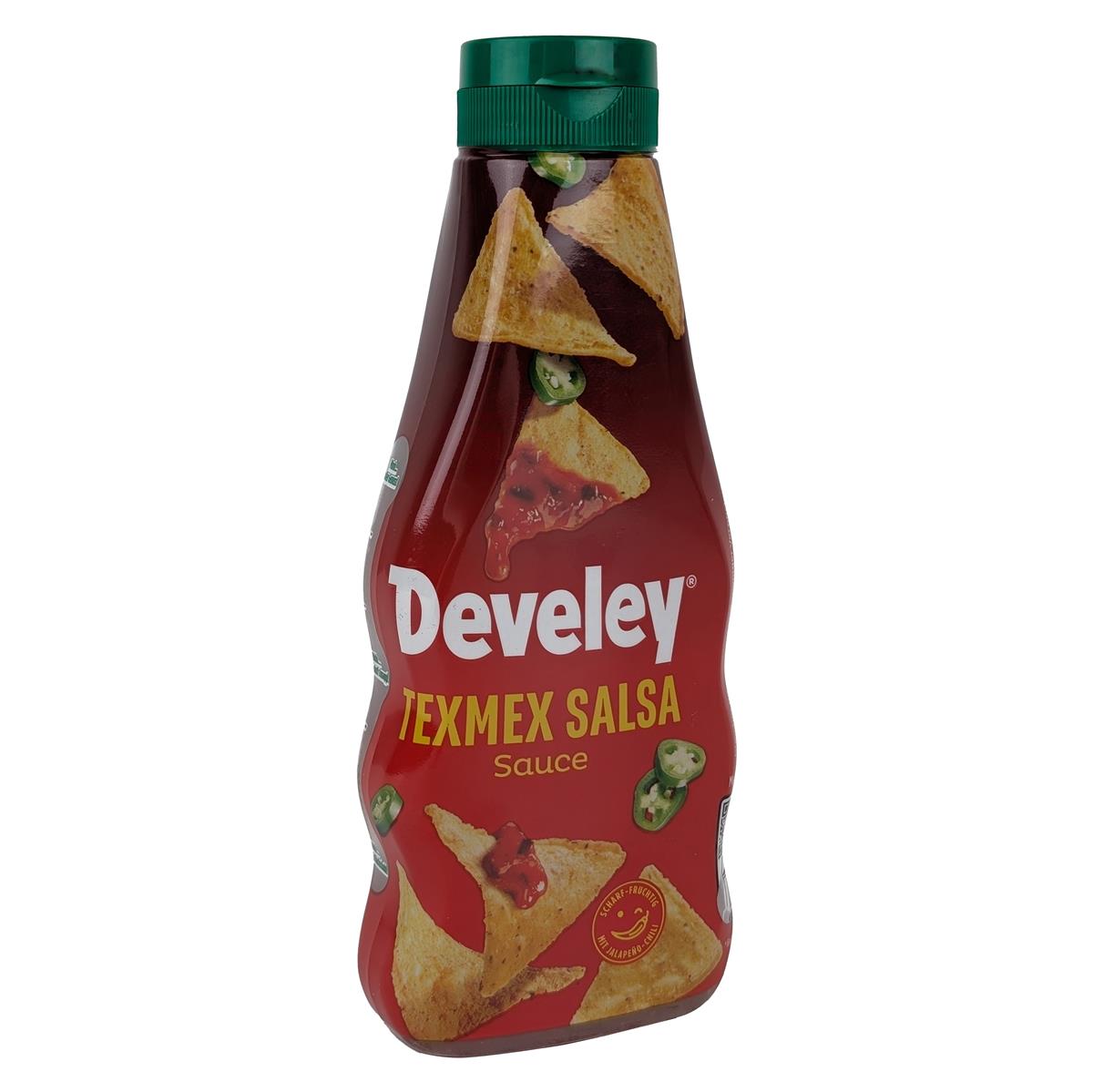 DEVELEY Texmex Salsa Sauce würzig vegan Tomaten-Chili-Sauce für Tacos Nachos 8x 250ml