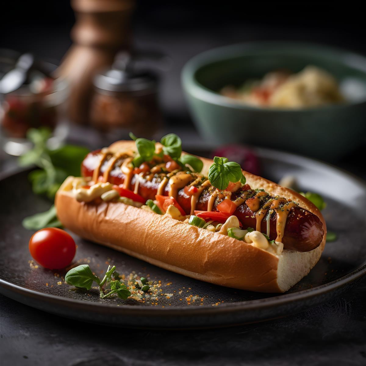 DEVELEY Hotdog Sauce American Style würzige Senfsauce vegan für Hot-Dogs Sandwiches 6x 250ml
