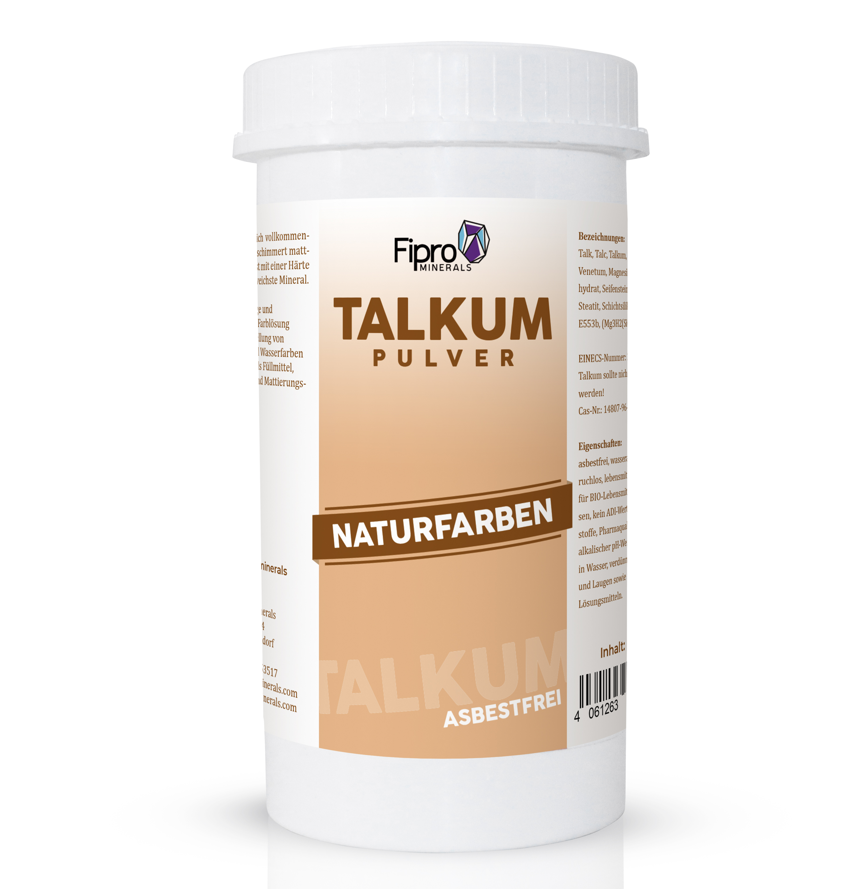 Talkum-Pulver für Farben 300g Streudose asbestfrei