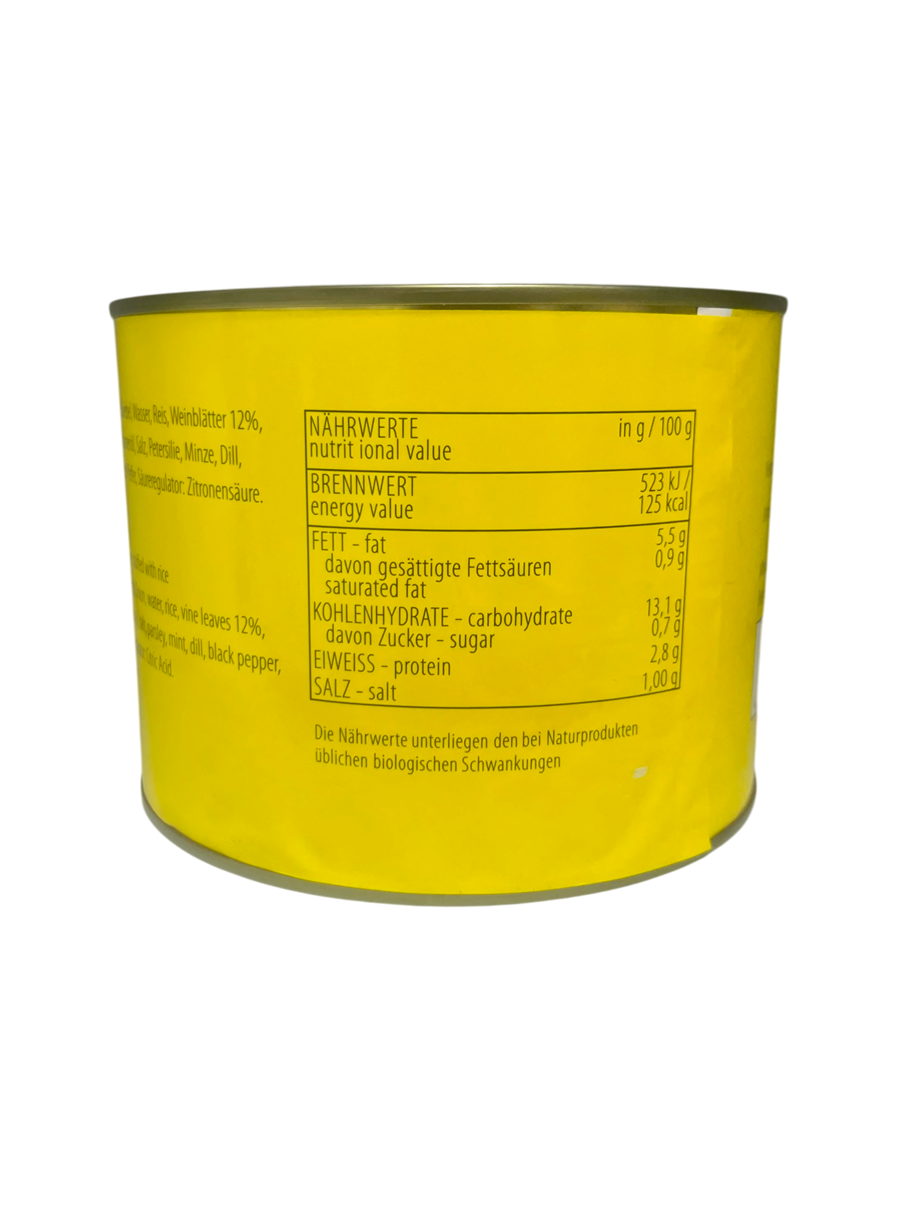 Sofko Weinblätter gefüllt mit Reis 6x 1,7kg Weinblätter mit Reisfüllung