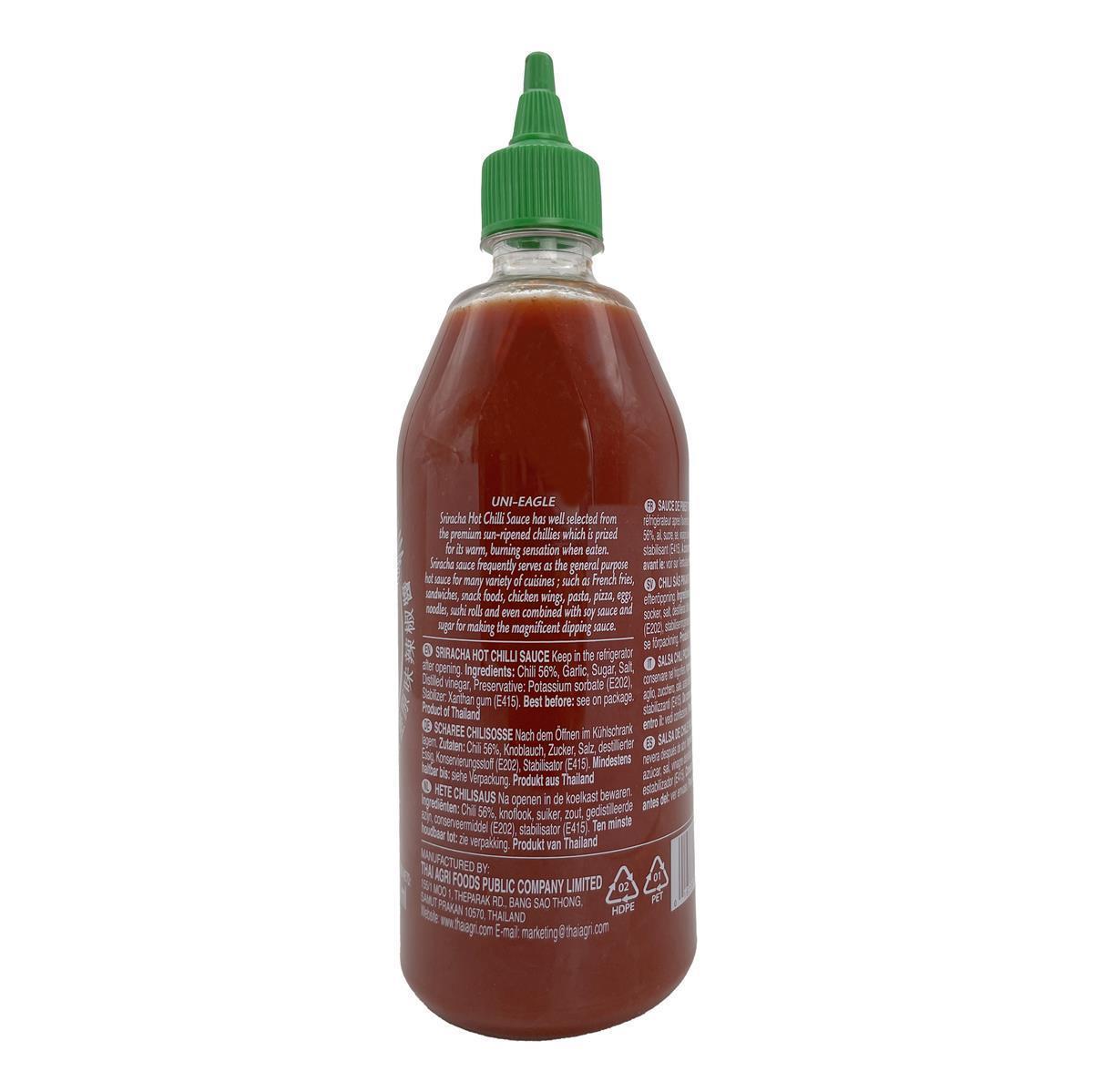 Sriracha hot scharfe Chili Hot Sauce UNI-EAGLE 6x 815g