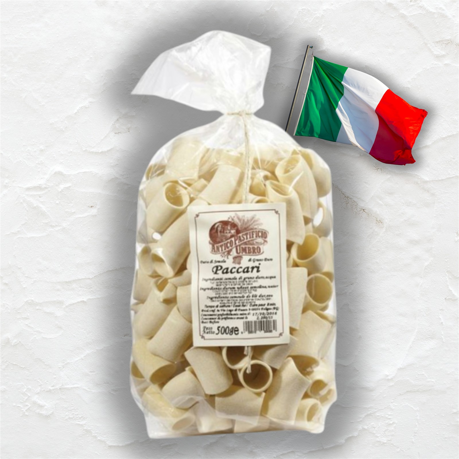 Antico Pastifico Umbro Paccari 500g Hartweizengrießpasta aus Umbrien in Italien