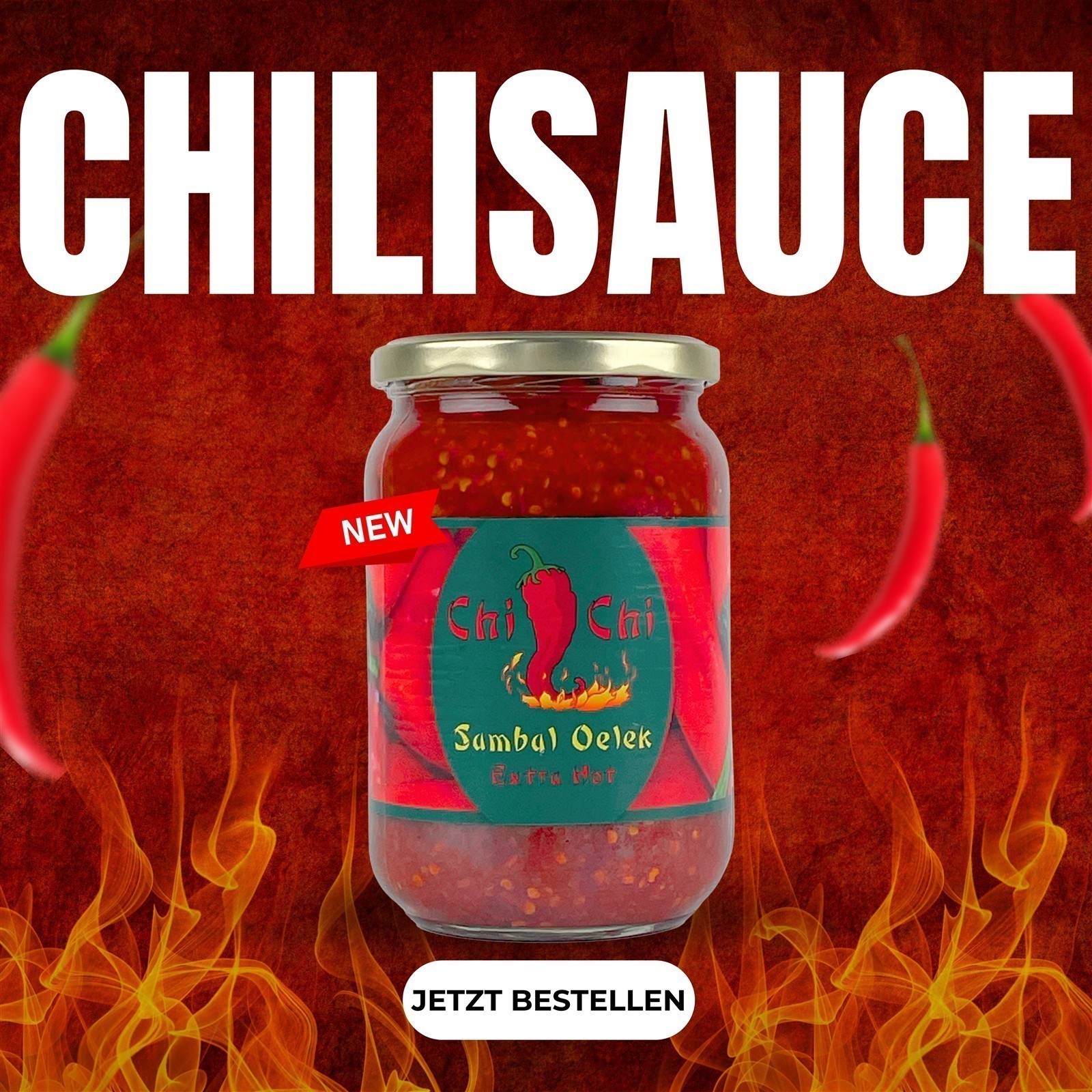Chi-Chi Sambal Oelek 6x 720ml scharfe Hot-Chili-Paste-Sauce