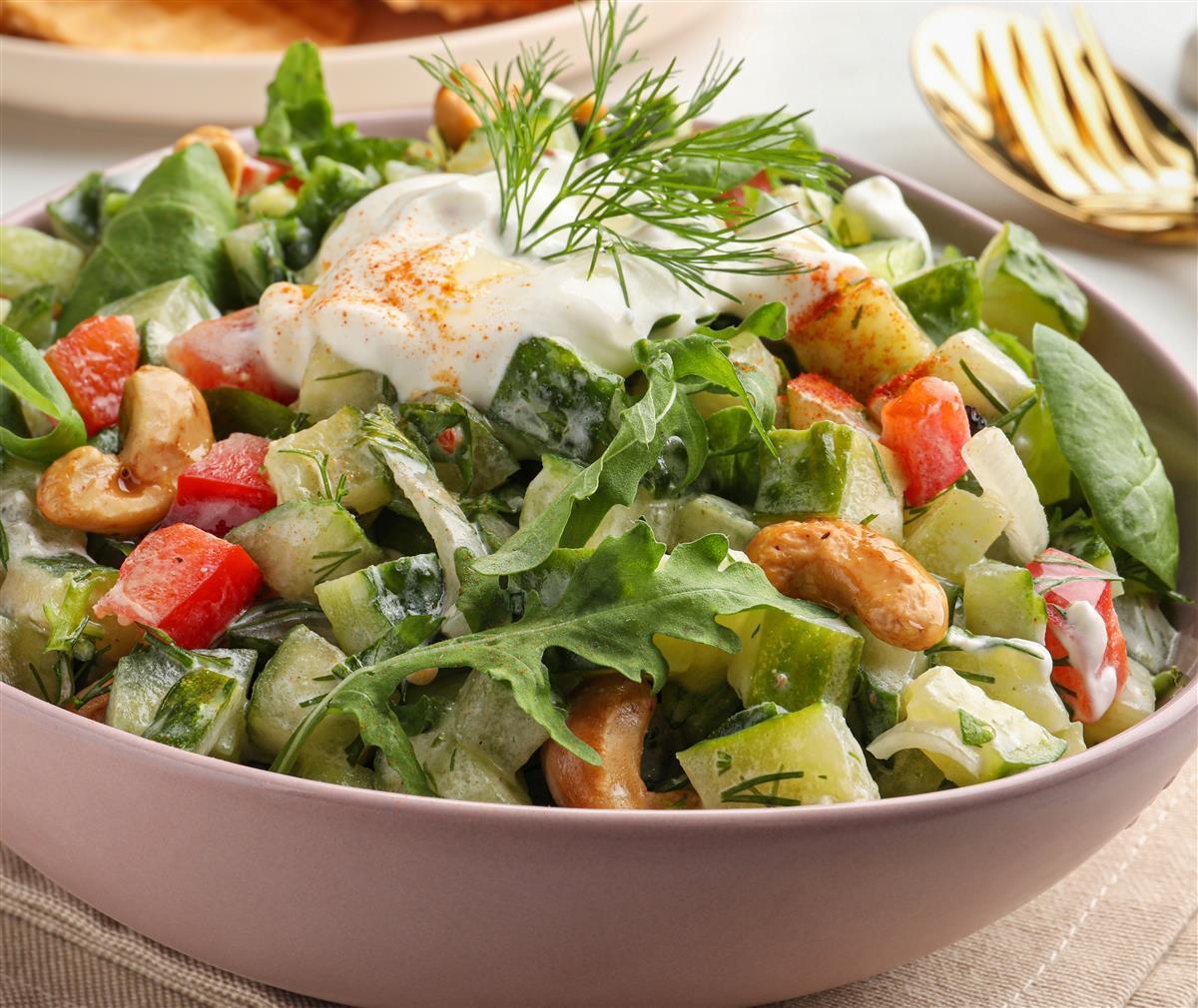 DEVELEY Cremiges Joghurt Salat-Dressing vegetarisch glutenfrei für Blattsalat 500ml