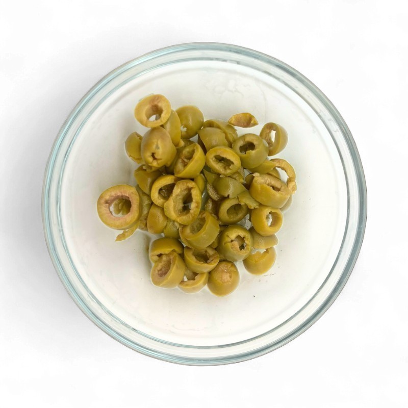 CANA Grüne Oliven in Scheiben 6x 450g im Glas mild, aromatisch aus Spanien