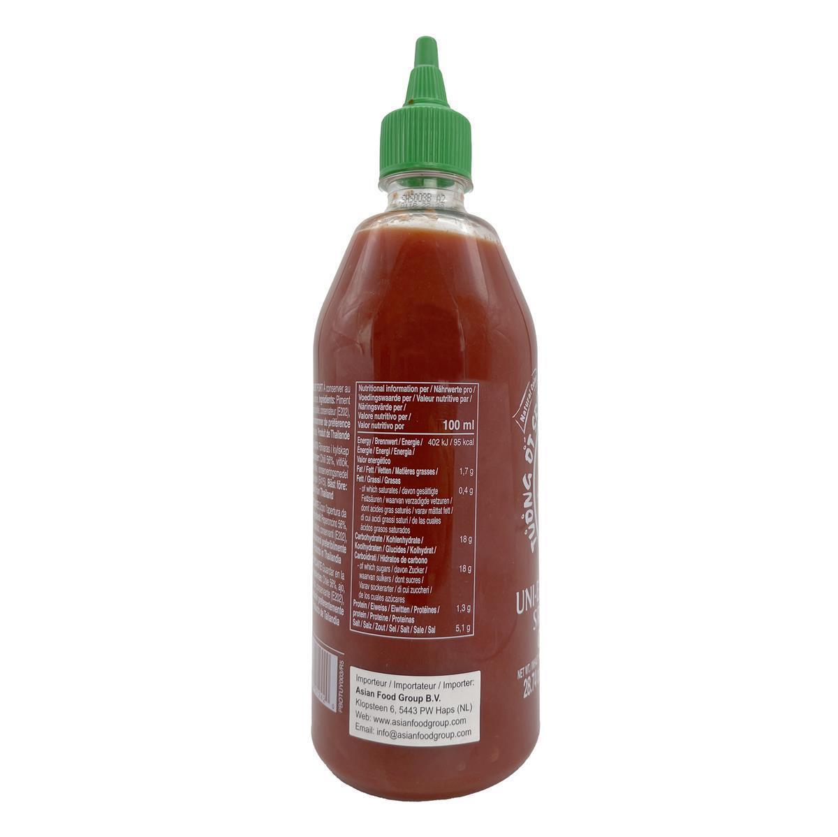 Sriracha hot scharfe Chili Hot Sauce UNI-EAGLE 6x 815g