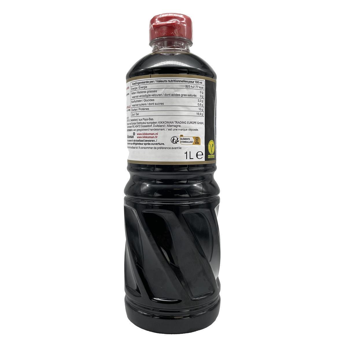 Sojasauce authentisch japanisch KIKKOMAN 1L in PET-Flasche